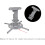 Universal Projector Mount Bracket Adjustable Ceiling or Wall Holder Heavy Duty for Home Office Black 2