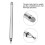 2-in-1 Universal Capacitive Stylus Pen Silver, 143mm, Fine Tip 11