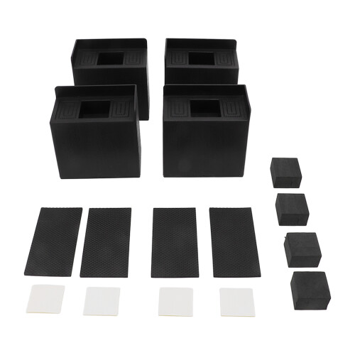 4-pak L-formede sengeforhøjere til møbler – 11,5 cm højde