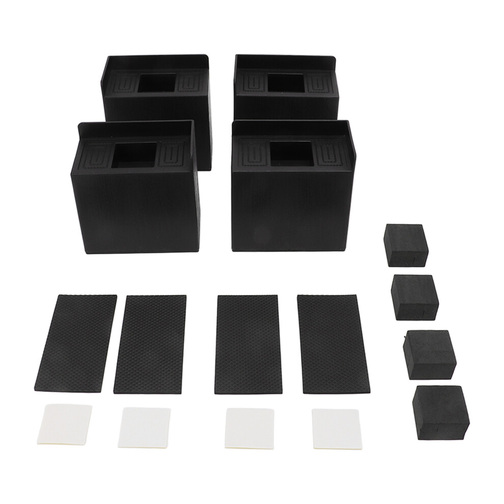4Pack L-Shaped Bed Risers for Furniture â 4.7in Height
