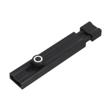 Door Latch Lock No Drill Installation with Diamond Handle and Fluorescent Ring Black 8/10/15cm