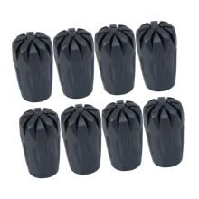 8pcs Trekking Pole Tips Rubber Protectors for Hiking and Walking Stick Stability