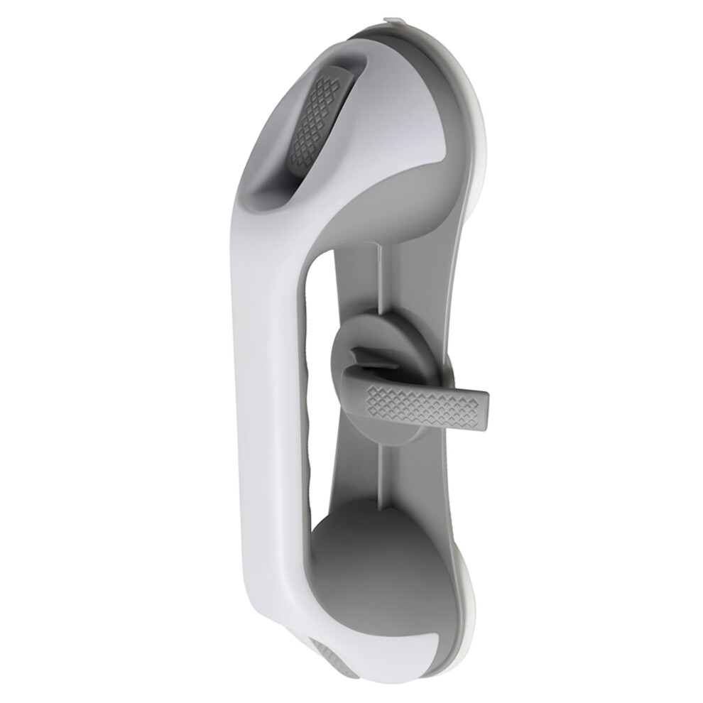 Shower Grab Bar 11.8 inch Bathroom Safety Rail with Triple Suction Grip No Drill Waterproof Support