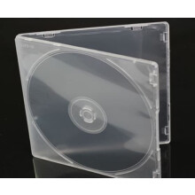 5pcs Clear DVD Storage Cases, Single Disc Jewel Case with Dustproof Protection