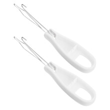 Button Hook Tool for Elderly with Ergonomic Grip and Zipper Pull Assist for Easy OneHanded Dressing