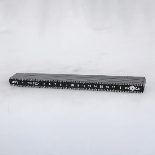 2 Meter Black Folding Ruler with Metal Rivets for Precise Measurement and Professional Use 2