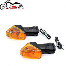 (As show, Amber) Front Rear Turn Signal Light for Kawasaki Ninja Zx6r 600 Kle 500 650 Z750 Versys Motorcycle (Accessories Signal Indicator Lamp)