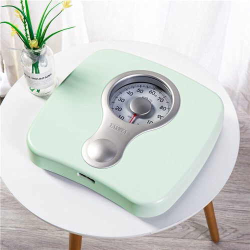 Analog Bathroom Scale with Large EasyRead Dial, NoBattery, Stable 30x32 cm Platform