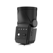 Camera Flash Mini Speedlite GN8 for Sony A7III A7IV A7R Series A9 A6000 RX10 ZV1 Black