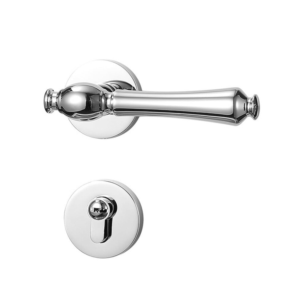 Zinc Alloy Interior Door Lever Handle Lock Set For Bedroom With Smooth Silent Operation 13.6Cm 9169991905921