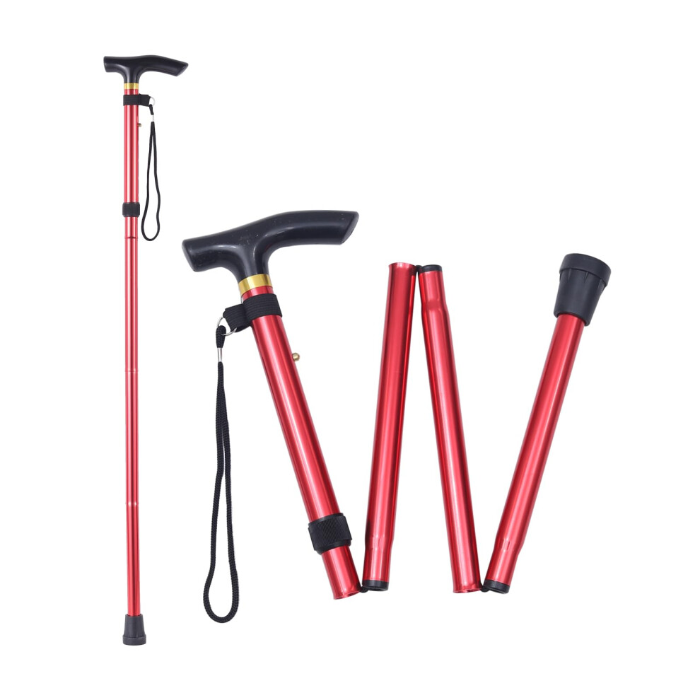 Walking Cane, Folding Cane for Men, Women, and The Elderly, 5Level Adjustable Height
