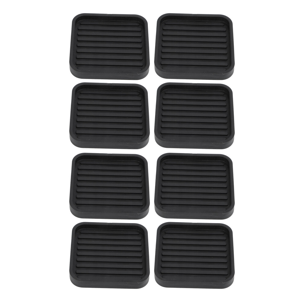 8-Piece Rubber Bed Risers â Anti-Vibration, Non-Slip