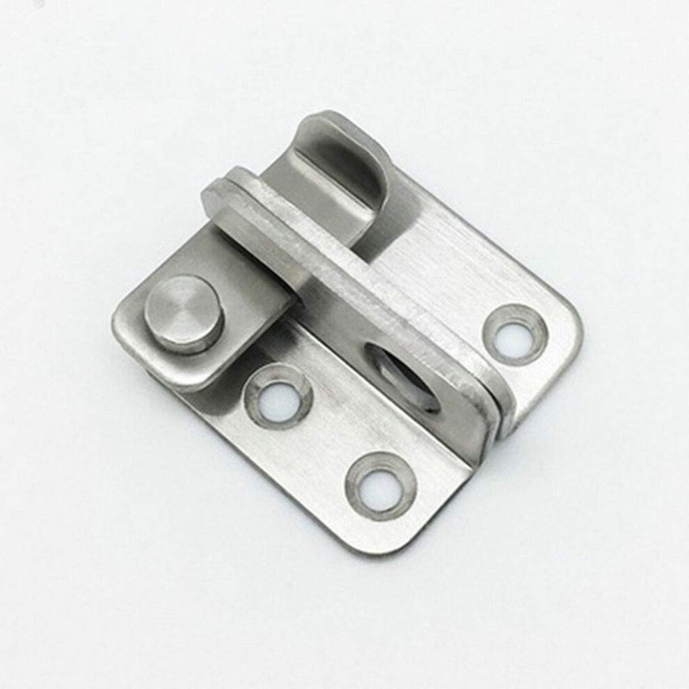 Hinge Mounted Door Bolt Stainless Steel Lock, Enhanced Security Anti Theft Latch For Home Gate 9351714724654