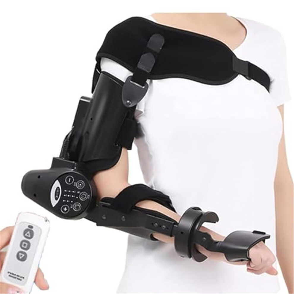 Elbow Rehabilitation Device with Smart Timing, Adjustable Speed, 360 Rotation for Right Arm Therapy
