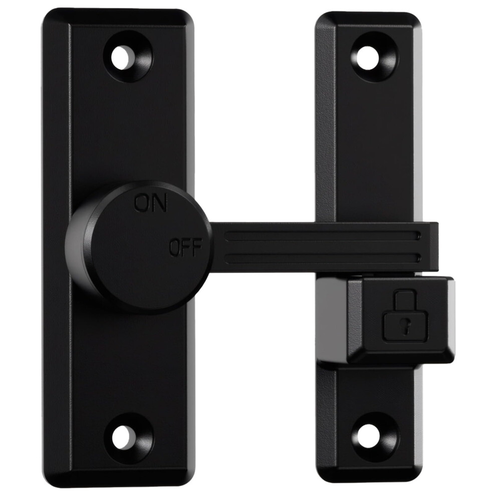Sliding Door Lock Latch Aluminum Alloy Secure Privacy Dual Angle Installation With Screws 9771547193883