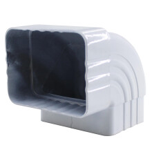 90 Degree Aluminum Gutter Elbow 3x4 White Downspout Extension for Efficient Water Drainage
