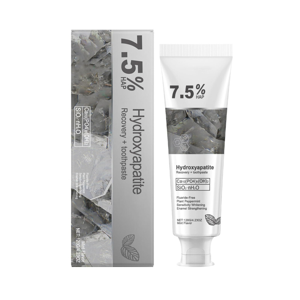 Hydroxyapatite Toothpaste for Enamel , Fluoride  Formula, Gentle Mint Flavor 4.23oz
