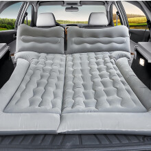 Car Air Mattress for BMW 7 Series G12 20152023, Thickened Flocking Inflatable Car Bed with Adjustable Air Support for Back Seat Camping Travel Grey