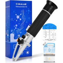 4in1 Coolant and DEF Refractometer with ATC, Automotive Antifreeze Tester for MultiFluid Analysis