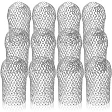 12 Pack Aluminum Gutter Guards with Expandable Downspout Strainers, Rustproof Mesh for Clog Prevention