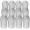 12 Pack Aluminum Gutter Guards with Expandable Downspout Strainers, Rustproof Mesh for Clog Prevention 1