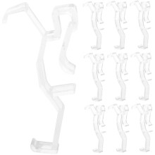 20Pcs Transparent Blind Valance Clips with Hidden Groove for Firm Curtain Hold and Wide Compatibility