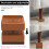 Adjustable Bed Risers 4 Pack, Stackable Non Slip Furniture Risers for Bed Frame, Heavy Duty 500kg Load Support 4