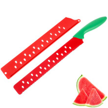 Watermelon Cutter Stainless Steel Long Serrated Bread and Cake Knife with Ergonomic Handle