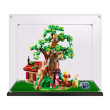 Acrylic Display Case for 21326 Winnie the Pooh, 2mm Clear Box with Low Profile Protection and Custom Size Cutting