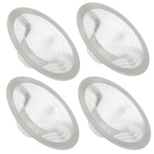 4 Pack Kitchen Sink Strainer 2.75 Inch Stainless Steel Drain Filter with Fine Mesh Clog Prevention