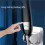 Pressure Handheld Shower Head with LED Temperature Display, Water Saving Adjustable Spray, Silver 4