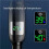 Pressure Handheld Shower Head with LED Temperature Display, Water Saving Adjustable Spray, Silver 5