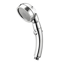 Pressure Handheld Shower Head with 3 Spray Modes and Water Saving Pause Switch, Silver