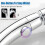 Pressure Handheld Shower Head with 3 Spray Modes and Water Saving Pause Switch, Silver 4