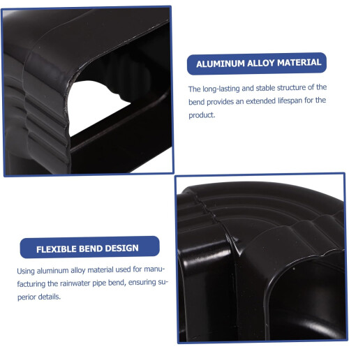 Aluminum Gutter Elbow 90 Degree Downspout Connector Adapter for Easy Installation and Durability 2