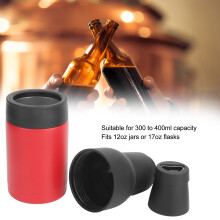 Vakuum Bierflaschen Isolator Edelstahl Rot