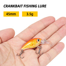TARUOR 45mm 3.5g Minno Spinnerbait Esca da Pesca con Treccia