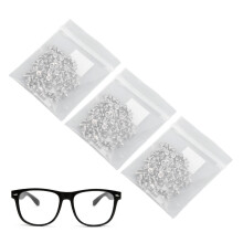 300 piezas juego de tornillos para gafas de metal 2.5x1.2x2mm
