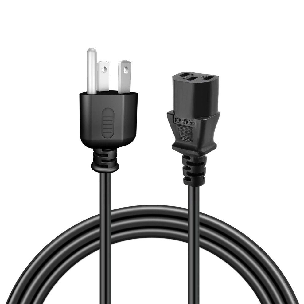5Ft Ac Power Cord For Samsung Ln32b550k1fxza Ln32c540f2dxza Lcd Tv, 3Prong, Universal Voltage 9092120703931