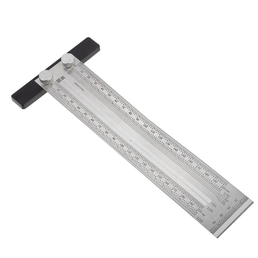 Woodworking Tsquare Ruler Precision Stainless Steel Dualscale Carpenter Marking Tool For Accurate Measurement 9455672197946