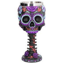 Halloween Wine Goblet Gothic Skull Design Skeleton Hand Chalice Cup for Horror Theme Party Decor