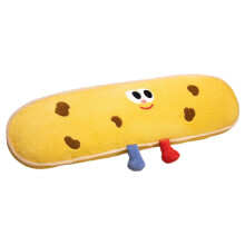 Funny Throw Pillow Yellow Cookies Plush Cushion 90cm Soft Huggable Comfort for Sofa Bedroom