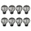 8 Pack Plastic Gutter Guards with AntiClogging Leaf Filter for Downspout Drainage Protection 1