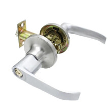 Lever Door Handle Lock Set with Secure Keyed Lock, Zinc Alloy, Universal Fit for Bedroom 3050mm