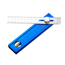 Woodworking Marking Tool with BuiltIn Bubble Level, Adjustable MultiAngle Scriber Measuring Gauge