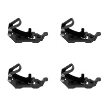 Roof Rack Shovel Mount Heavy Duty Black Metal Clamp Holder for Boats and Outdoor Tools