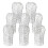 8 Pack Expandable Aluminum Gutter Guard Downspout Filter for Preventing Clogs and Leaf Protection 1