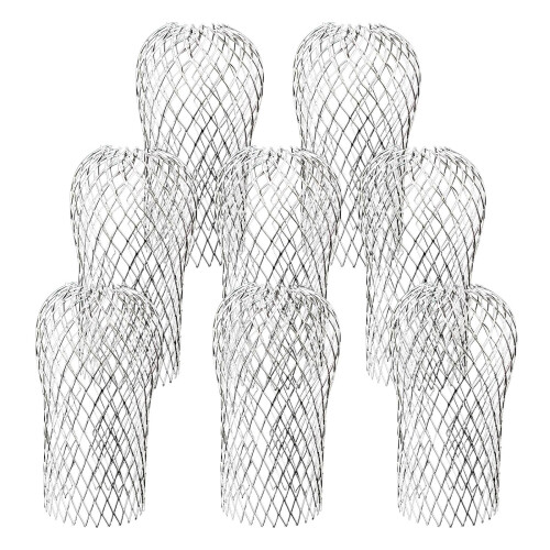 8 Pack Expandable Aluminum Gutter Guard Downspout Filter for Preventing Clogs and Leaf Protection