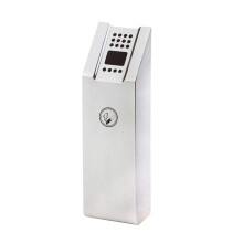 Indoor Standing Ashtray with Removable Tray, Lockable Stainless Steel Wall Ashtray for Commercial Use