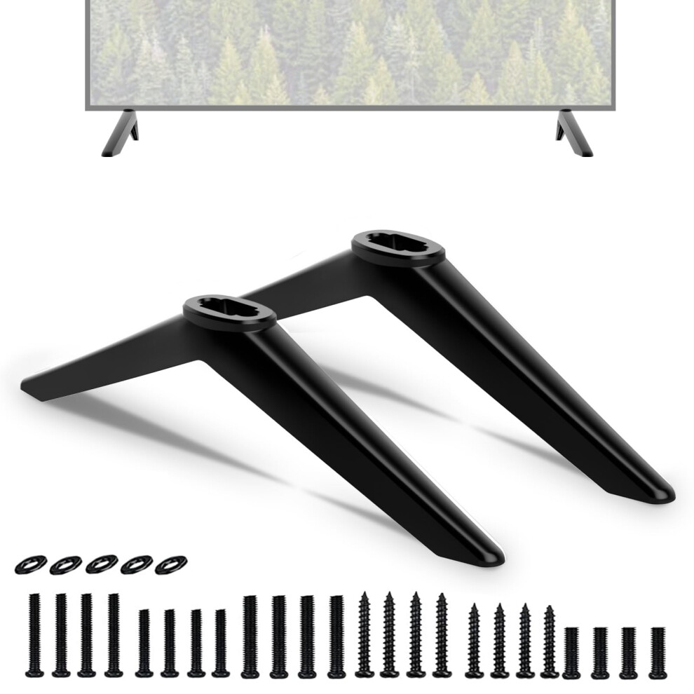 Replacement Tv Stand Legs For Element Tv, Roku And Smart Tv Models With Screws, Stable Support 9455672198530